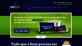 What Sinosmidia.com.br website looked like in 2021 (3 years ago)