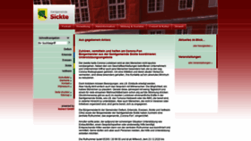 What Sickte.de website looked like in 2021 (3 years ago)