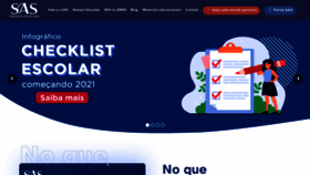 What Saseducacao.com.br website looked like in 2021 (3 years ago)