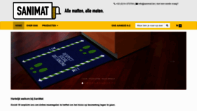 What Sanimat.be website looked like in 2021 (3 years ago)