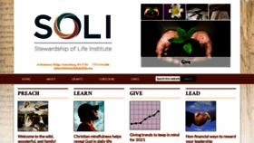 What Stewardshipoflife.org website looked like in 2021 (3 years ago)