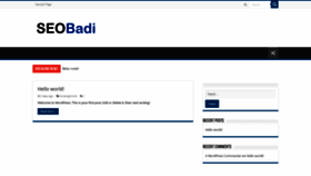 What Seobadi.com website looked like in 2021 (3 years ago)