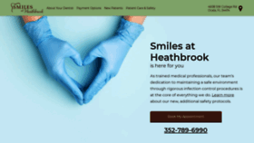 What Smilesatheathbrook.com website looked like in 2021 (3 years ago)