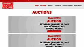 What Simnittauction.com website looked like in 2021 (3 years ago)