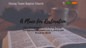 What Strongtowerbaptist.org website looked like in 2021 (3 years ago)