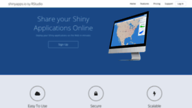 What Shinyapps.io website looked like in 2021 (4 years ago)