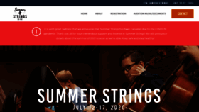 What Summerstrings.org website looked like in 2021 (3 years ago)