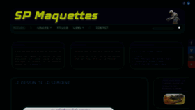 What Spmaquettes.com website looked like in 2021 (3 years ago)