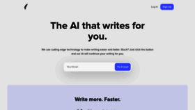 What Shortlyai.com website looked like in 2021 (3 years ago)