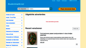 What Studentmarkt.net website looked like in 2021 (3 years ago)