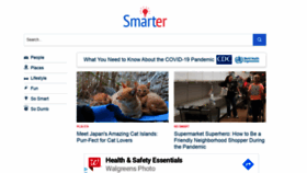 What Smarter.com website looked like in 2021 (3 years ago)