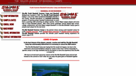 What Shomebaseball.com website looked like in 2021 (3 years ago)