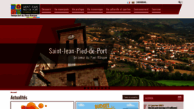 What St-jean-pied-de-port.fr website looked like in 2021 (3 years ago)