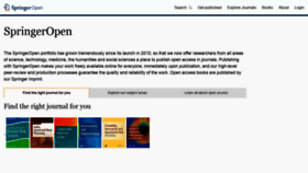 What Springeropen.com website looked like in 2021 (3 years ago)