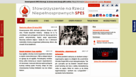 What Spes.org.pl website looked like in 2021 (3 years ago)