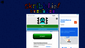 What Skribbl.io website looked like in 2021 (3 years ago)