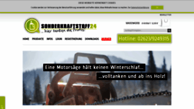 What Sonderkraftstoff24.de website looked like in 2021 (3 years ago)
