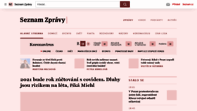 What Seznamzpravy.cz website looked like in 2021 (3 years ago)