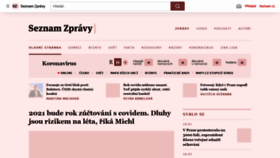 What Seznamzpravy.cz website looked like in 2021 (5 years ago)