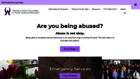 What Stopfamilyviolence.pe.ca website looked like in 2021 (3 years ago)
