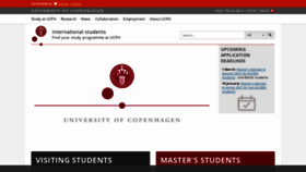 What Studies.ku.dk website looked like in 2021 (3 years ago)