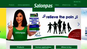 What Salonpas.ph website looked like in 2021 (3 years ago)