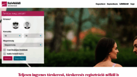 What Szivkuldi.hu website looked like in 2021 (3 years ago)