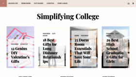 What Simplifyingcollege.com website looked like in 2021 (3 years ago)
