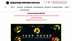 What Singaporewritersfestival.com website looked like in 2021 (3 years ago)