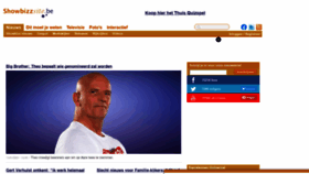 What Showbizzsite.be website looked like in 2021 (5 years ago)