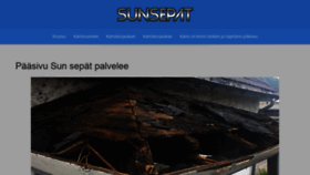 What Sunsepat.fi website looked like in 2021 (3 years ago)