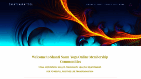 What Shantinaamyoga.com website looked like in 2021 (3 years ago)