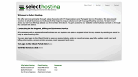 What Selecthosting.com website looked like in 2021 (3 years ago)