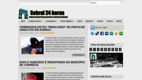 What Sobral24horas.com website looked like in 2021 (3 years ago)