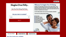 What Singlesoverfifty.net website looked like in 2021 (3 years ago)