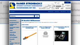 What Strohbach-shop.de website looked like in 2021 (3 years ago)