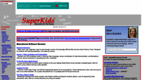 What Superkids.com website looked like in 2021 (3 years ago)