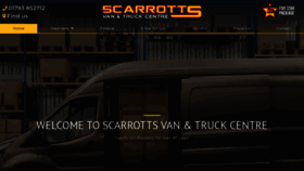 What Scarrotts.co.uk website looked like in 2021 (3 years ago)