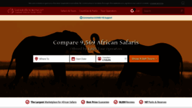 What Safaribookings.com website looked like in 2021 (3 years ago)
