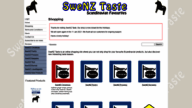 What Swenztaste.co.nz website looked like in 2021 (3 years ago)