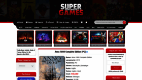 What Supergamestorrents.com website looked like in 2021 (3 years ago)