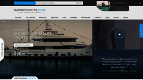 What Superyachts.com website looked like in 2021 (3 years ago)