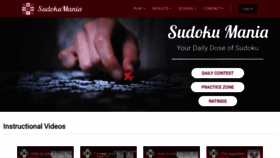 What Sudokumaniacs.com website looked like in 2021 (3 years ago)