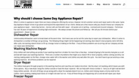 What Samedayappliancerepairfl.com website looked like in 2021 (4 years ago)