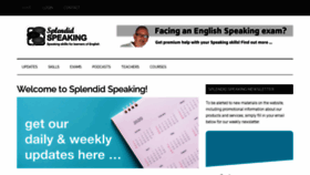 What Splendid-speaking.com website looked like in 2021 (3 years ago)