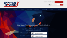 What Sportingbounce.com website looked like in 2021 (4 years ago)