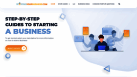What Startingyourbusiness.com website looked like in 2021 (3 years ago)