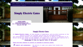 What Simplyelectricgates.co.uk website looked like in 2021 (3 years ago)
