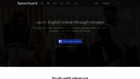 What Speechyard.com website looked like in 2021 (3 years ago)