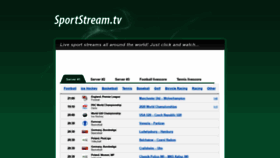 What Sportstream.tv website looked like in 2021 (3 years ago)